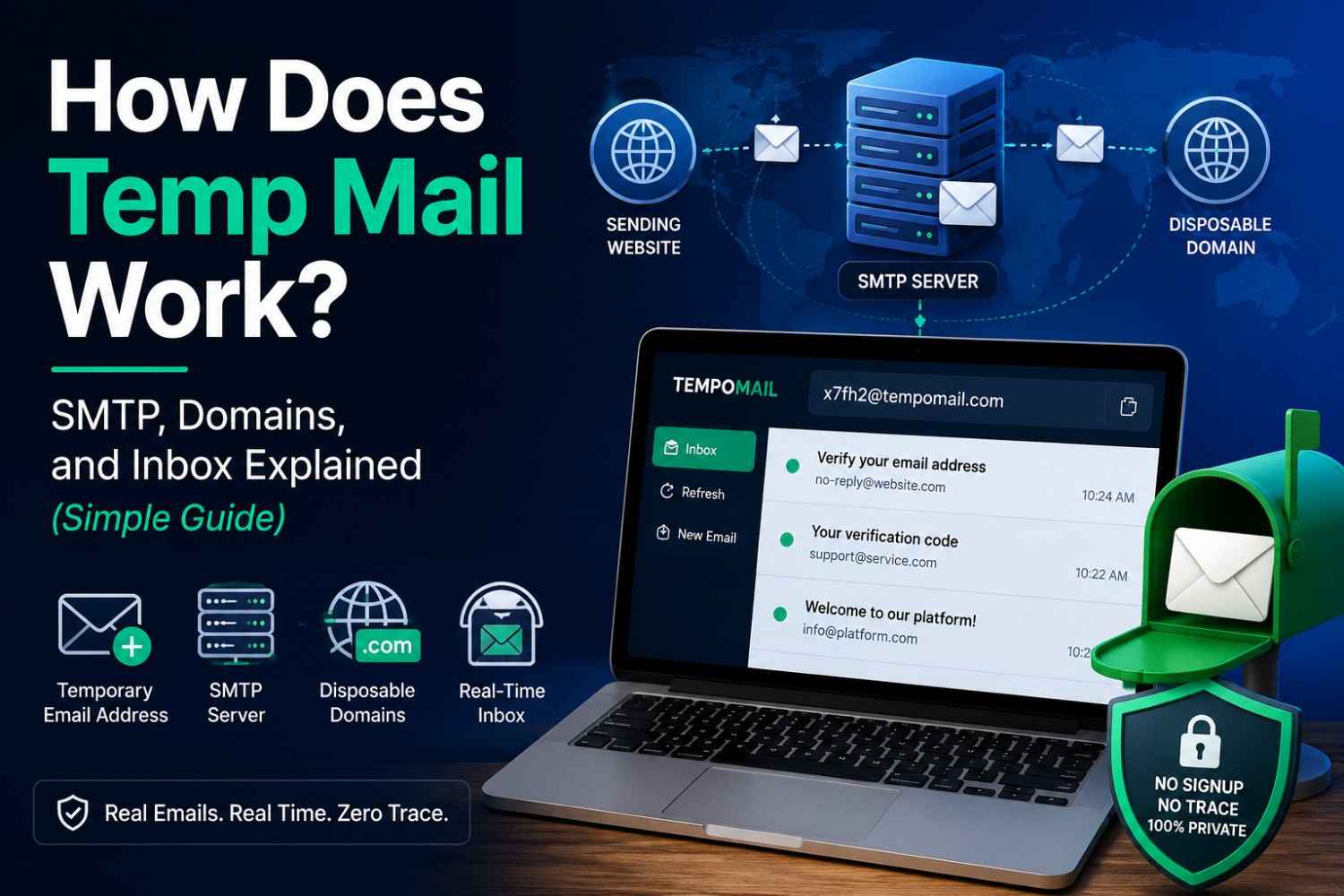 How Does Temp Mail Work? SMTP, Domains, and Inbox Explained (Simple Guide)