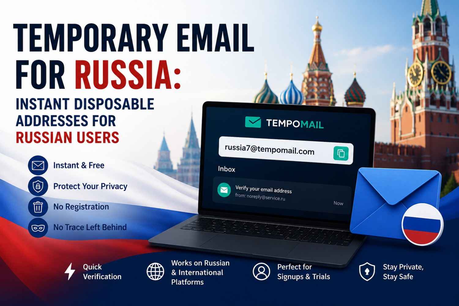 Temporary Email for Russia: Instant Disposable Addresses for Russian Users