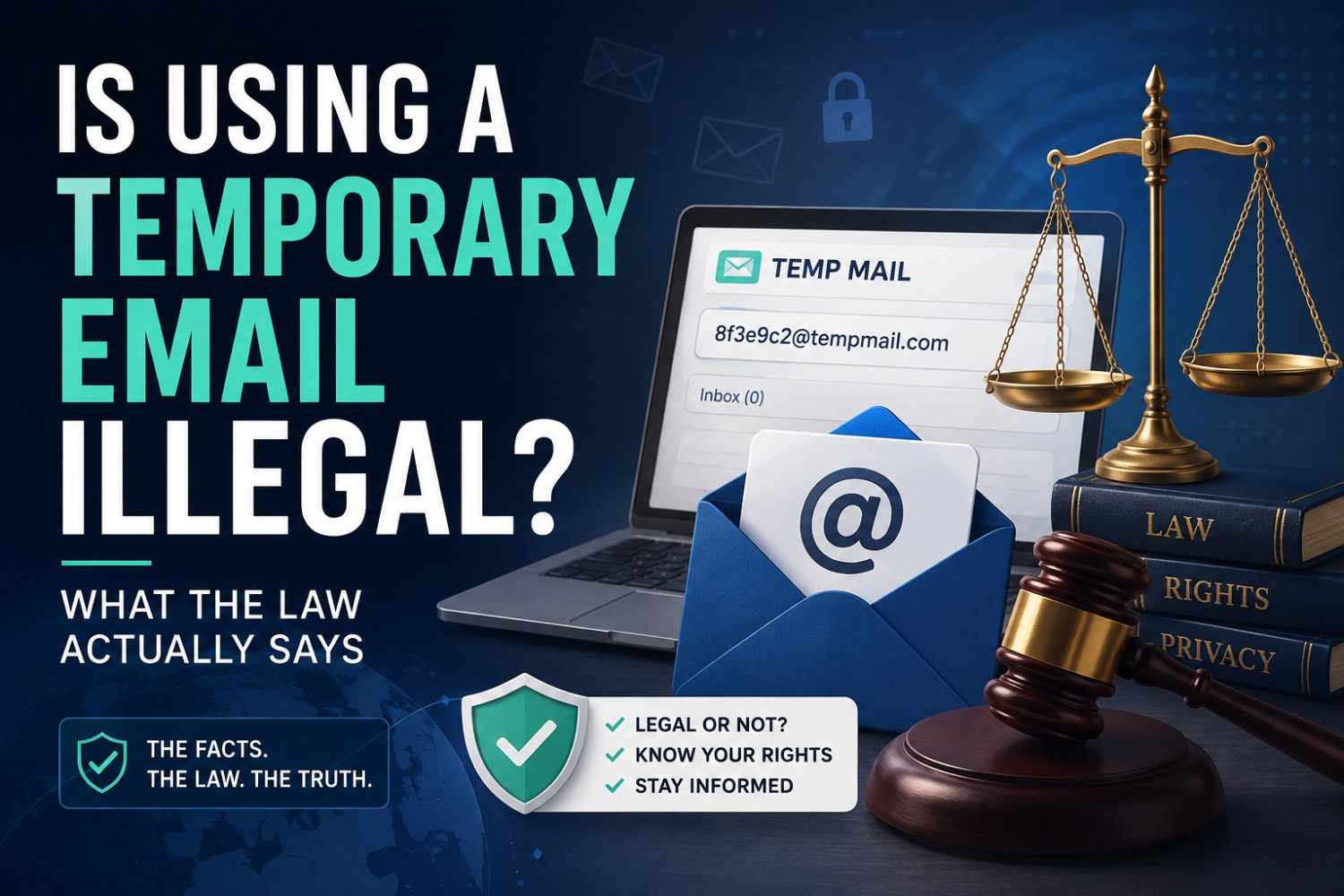 Is Using a Temporary Email Illegal? What the Law Actually Says
