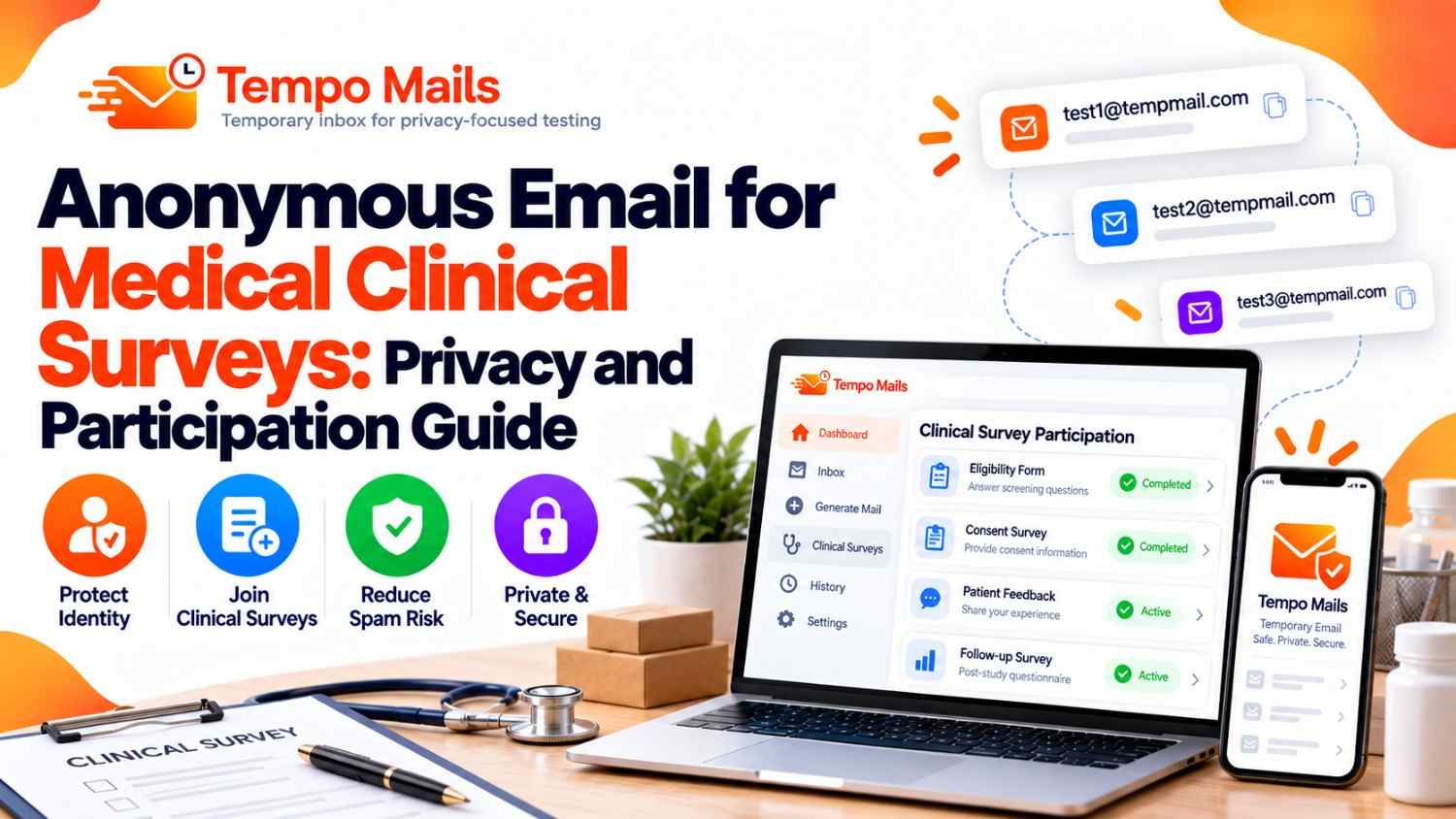 Anonymous Email for Medical Clinical Surveys: Privacy and Participation Guide