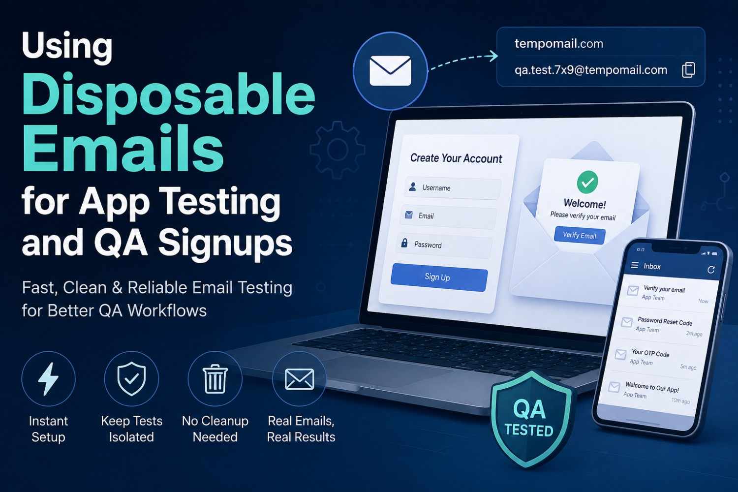 Using Disposable Emails for App Testing and QA Signups