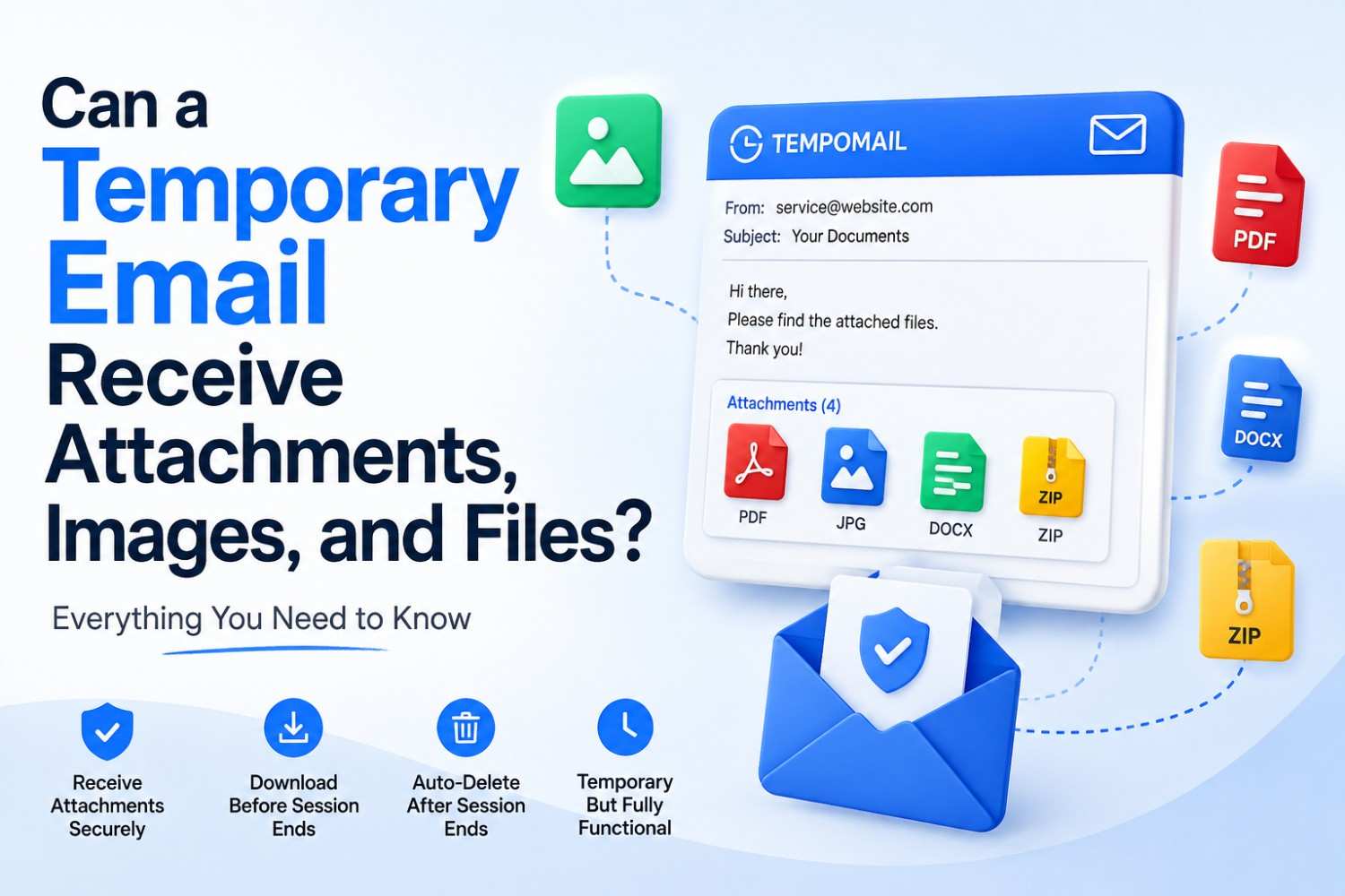Can a Temporary Email Receive Attachments, Images, and Files?