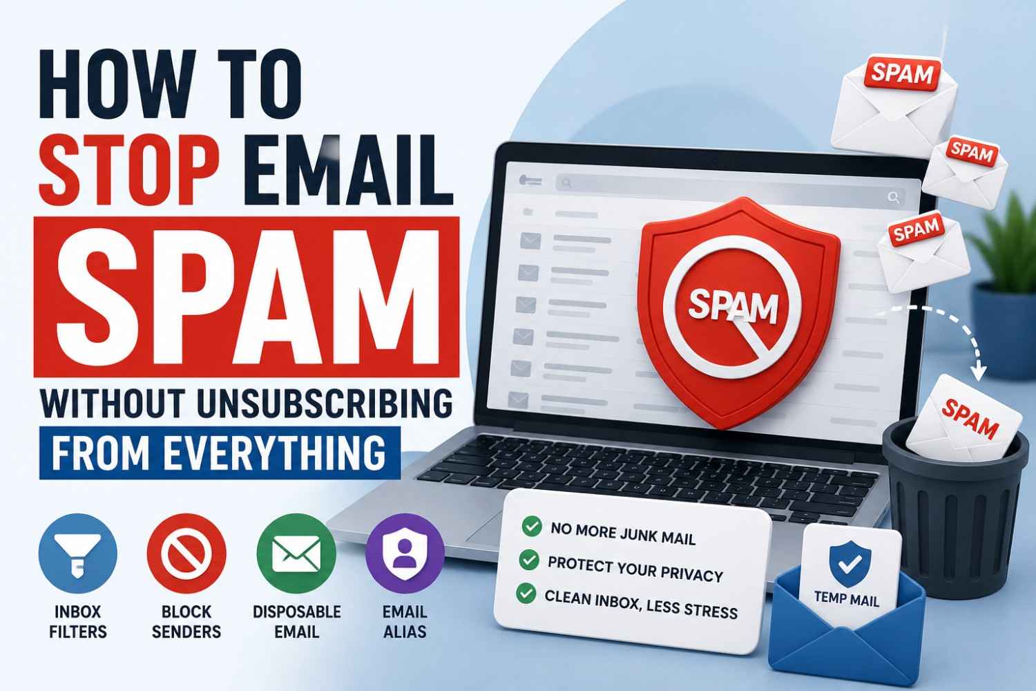 How to Stop Email Spam Without Unsubscribing from Everything