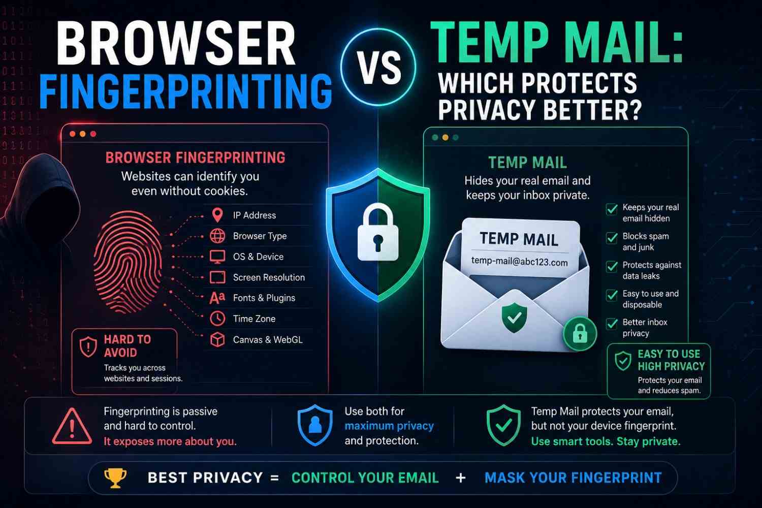 Browser Fingerprinting vs Temp Mail: Which Protects Privacy Better?