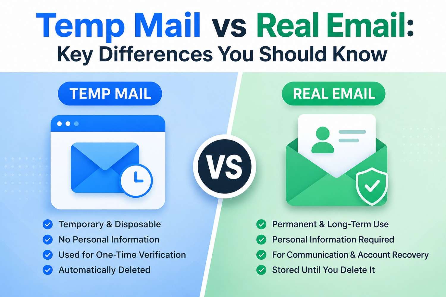 Temp Mail vs Real Email: Key Differences You Should Know