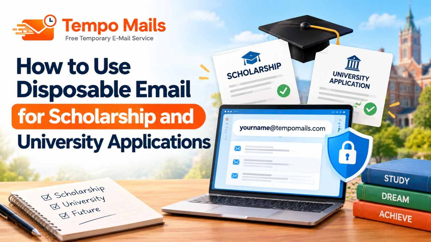 How to Use Disposable Email for Scholarship and University Applications