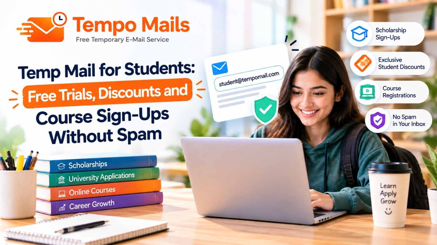 Temp Mail for Students: Free Trials, Discounts and Course Sign-Ups Without Spam