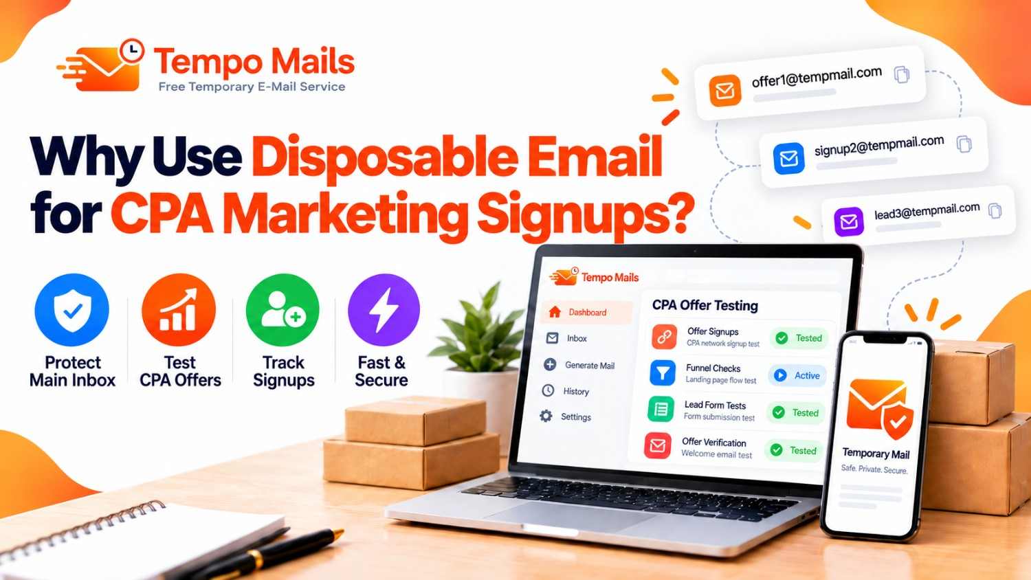 Why Use Disposable Email for CPA Marketing Signups?