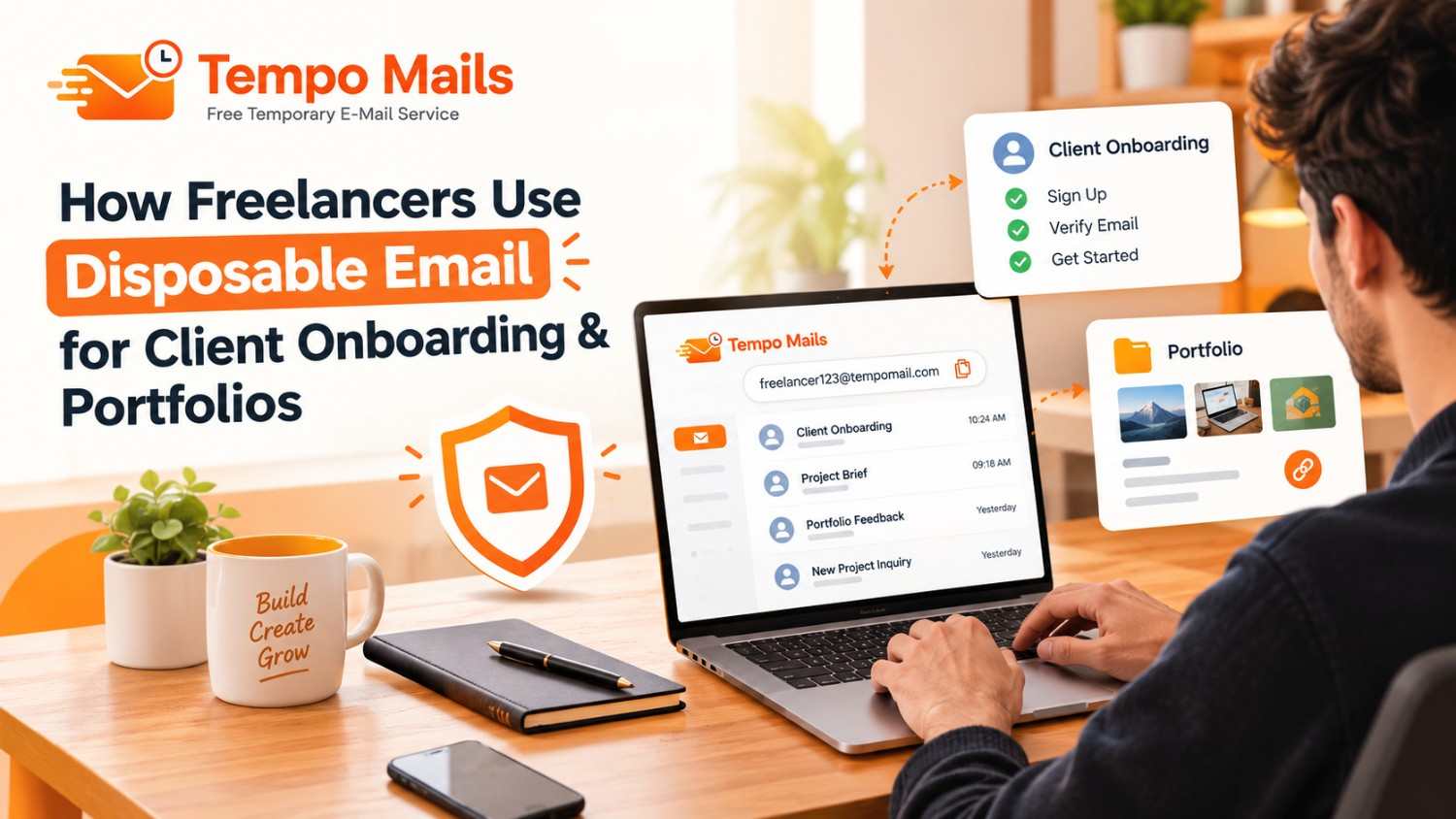 How Freelancers Use Disposable Email for Client Onboarding & Portfolios