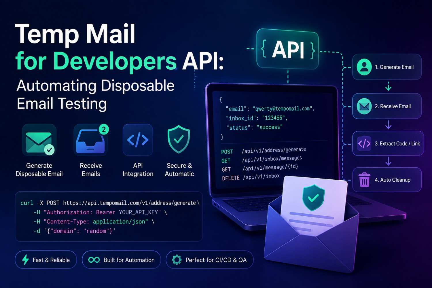Temp Mail for Developers API: Automating Disposable Email Testing