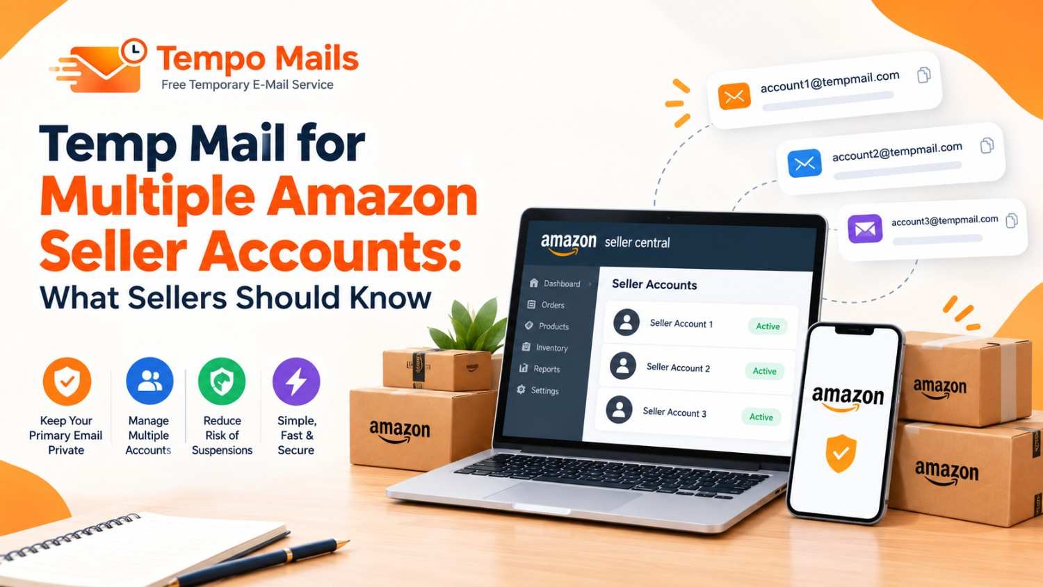 Temp Mail for Multiple Amazon Seller Accounts: What Sellers Should Know