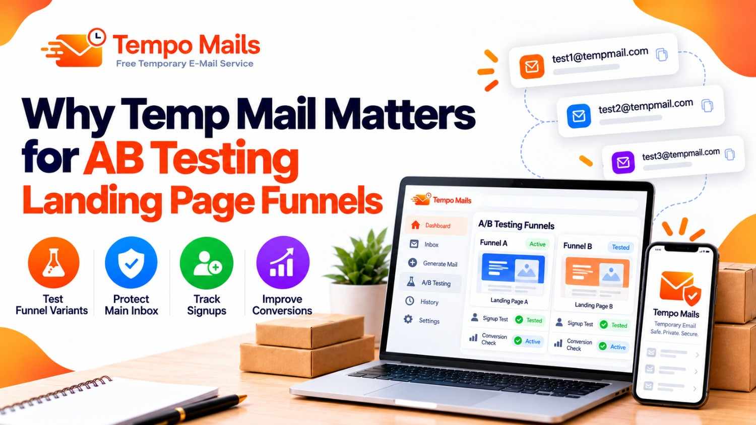 Why Temp Mail Matters for A/B Testing Landing Page Funnels
