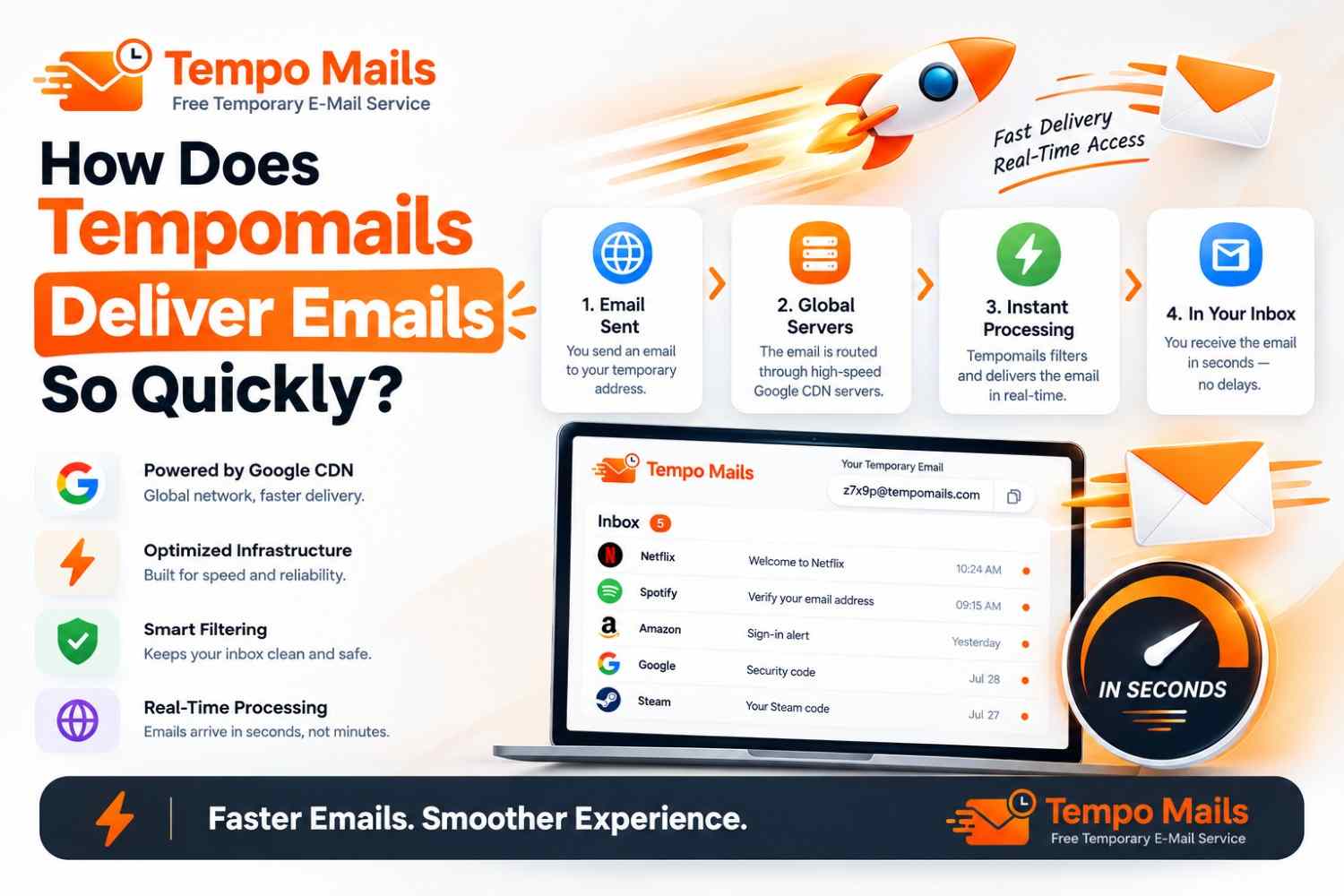 How Does Tempomails Deliver Emails So Quickly?
