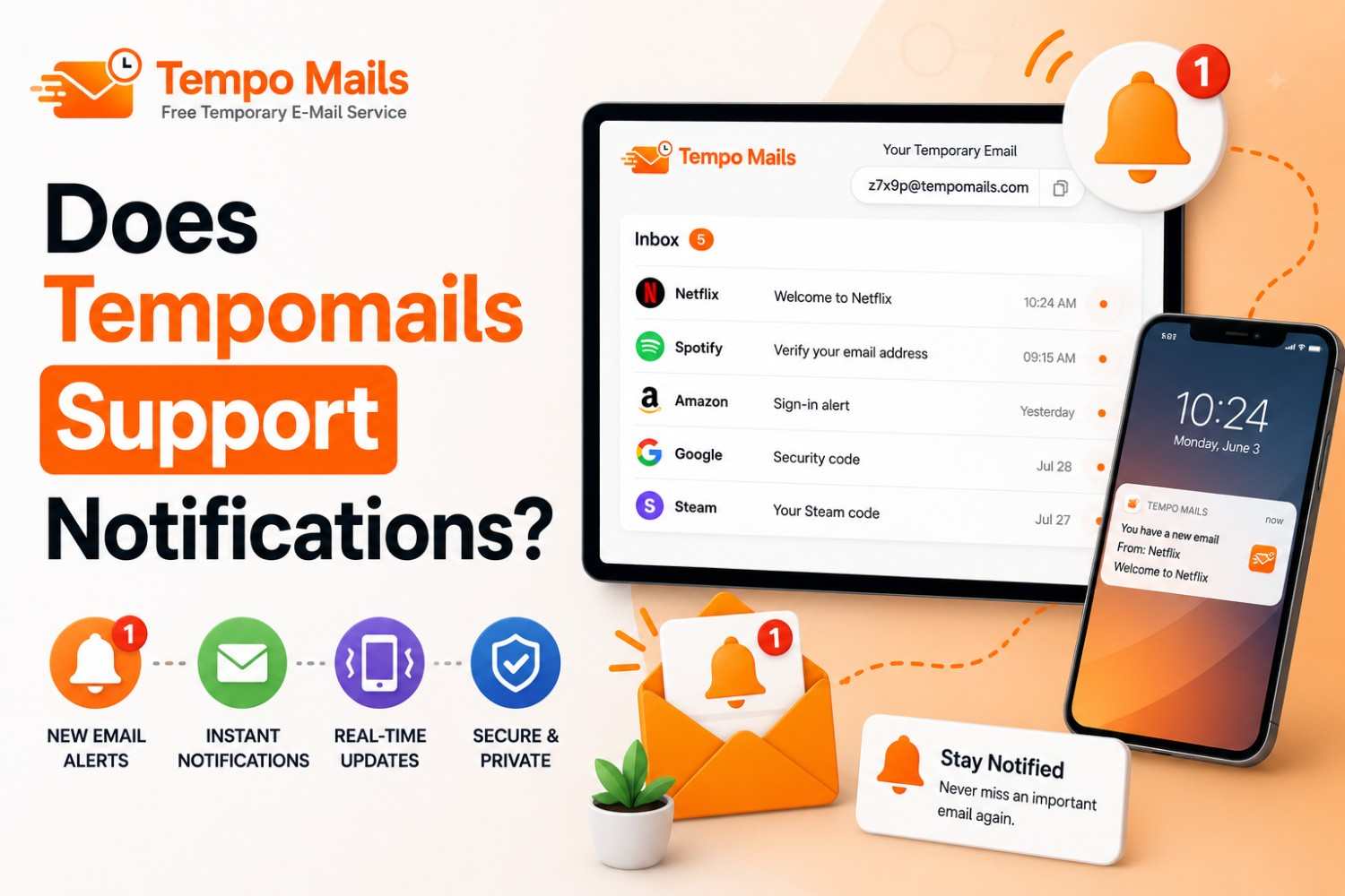 Does Tempomails Support Notifications?